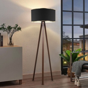 Állólámpa, AYD, fekete, 21x38x140 cm