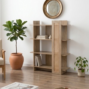 Biblioteca, Oslo, Stejar, 75x32x95 cm