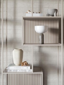 Biblioteca Seaford V2, Gri, 185x77x35 cm - Img 3