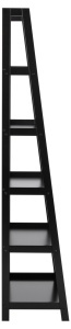 Biblioteca Wally, Negru, 180x63x40 cm - Img 4