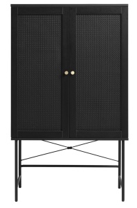 Cabinet PENSACOLA, Negru, 40x135x80 cm - Img 3