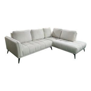 Canapea de colt stanga Belanza, Bej, 213x265x90 cm - Img 2