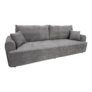 Canapea extensibila 3 locuri cu spatiu de depozitare Storida, Gri, 94x255x92 cm - Img 5