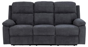 Canapea extensibila cu 3 locuri Mora, Gri, 98x196.5x95 cm - Img 3
