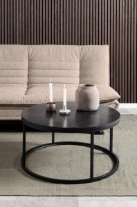 Canapea extensibila Faith V1, Bej, 91x194x98 cm