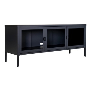 Comoda TV Brisbane, Negru, 40x130x55 cm - Img 2