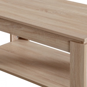 Dohányzóasztalka Shelf, világos Egger - Img 4