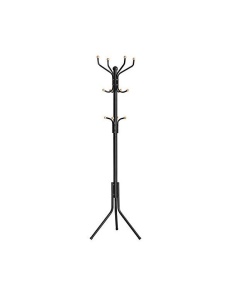 Fa formájú fogas, Songmics, fém, fekete, 182 cm