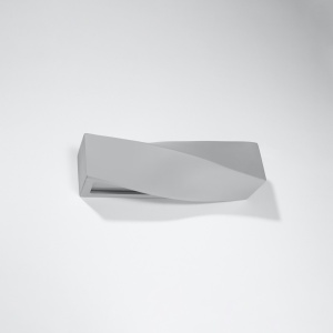 Fali lámpa, Sigma, szürke, kerámia, 42x12x14 cm - Img 2