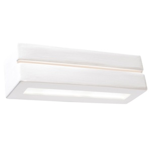 Fali lámpa, Vega Line, fehér, kerámia, 32.5x9.5x9.5 cm