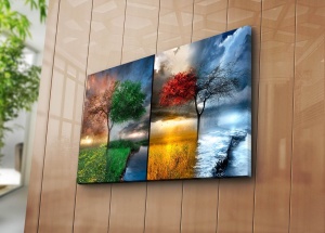 Festmény 5070C, Multicolor, 45x70 cm