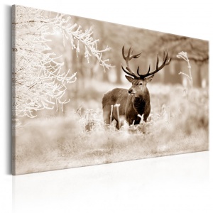 Festmény Deer in Sepia, 90x60 cm