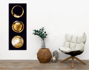 Festmény PC297, sokszínű, 30x80 cm
