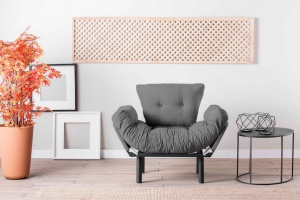 Fotel, Nitta, szürke, 135x70x45 cm - Img 2