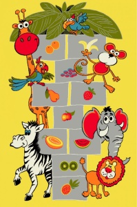 Gyerekszőnyeg ugróiskolás, Kolibri, 120x170 cm