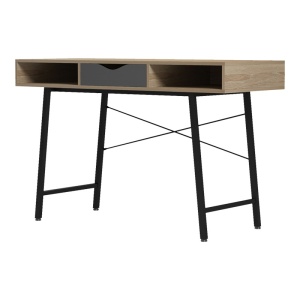 Íróasztal, Komo, Pako World, sonoma, 120x48x76 cm - Img 3