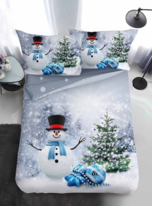 Karácsonyi egyszemélyes ágyneműhuzat Xmas V59, finom pamut (flanel)