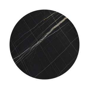 Kerek asztal, Relian, asztallap, fekete, 60x60x1.2 cm