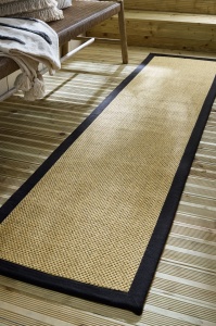 Kültéri futószőnyeg, szizál hatású, Flair Rugs, fekete, 60x230 cm - Img 3