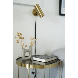 Lampa de perete Paris, Auriu, 15x10x22 cm - Img 3