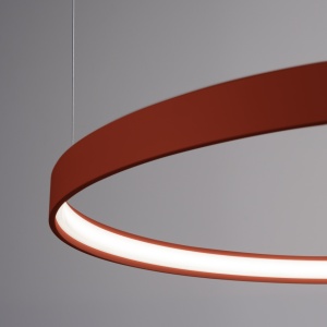 LED-es csillár, Rio 2, 4000K, piros, 78x78x150 cm - Img 5