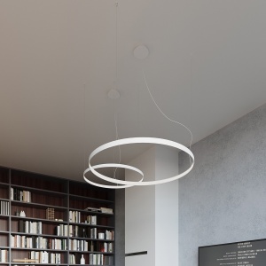 LED-es csillár, Rio, 4000K, fehér, 78x78x150 cm - Img 13