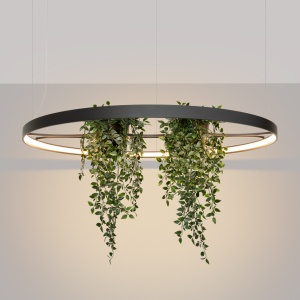 LED-es csillár, Rio Bio 110, 3000K, fekete, 110x110x200 cm - Img 3