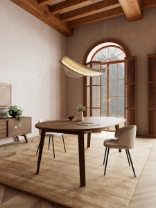 Masa dining A-Line, Gri, 75x120x120 cm - Img 2
