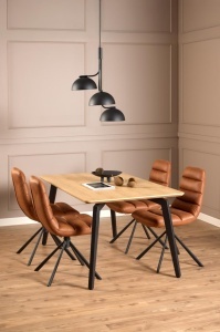 Masa dining Cadiz, Natural, 75x160x90 cm