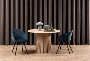 Masa dining Christo, Alb, 75x120x120 cm