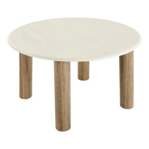 Masa dining Fondi, Nisip, 120x120x76 cm - Img 4