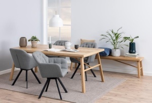 Masa dining Galway, Natural, 75x200x100 cm