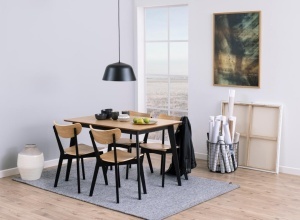 Masa dining Roxby V1, Natural, 76x120x80 cm
