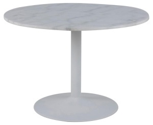 Masa dining Tarifa, Alb, 75x110x110 cm - Img 3