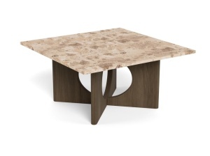 Masuta de cafea Foley V3, Maro, 42x80x80 cm - Img 3