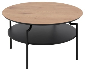 Masuta de cafea Goldington, Natural, 45x80x80 cm - Img 2