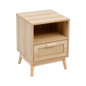 Noptiera cu raft, Scandy, Pako, Natural 40x39.5x55 cm - Img 3