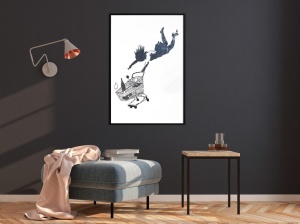 Poszter fekete kerettel, ""Banksy: Shop Until You Drop"", 20x30 cm - Img 2