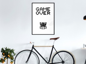 Poszter fekete kerettel, ""Game Over"", 20x30 cm - Img 2