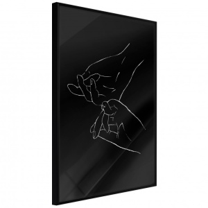 Poszter fekete kerettel, ""Joined Hands (Black)"", 40x60 cm