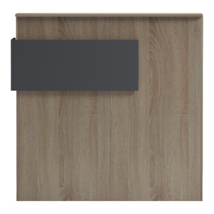 Recepciós pult, Optima, szürke, 40x110x110 cm - Img 6
