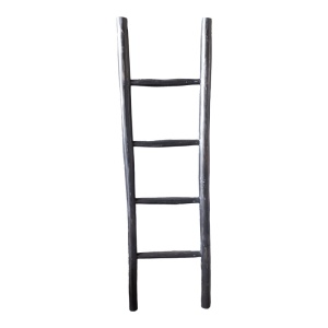 Scara decorativa Morjeve, Negru, 6x45x150 cm - Img 3
