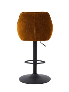 Scaun bar AVOLA SELECT, Galben mustar, 53x96-110x51 cm - Img 1