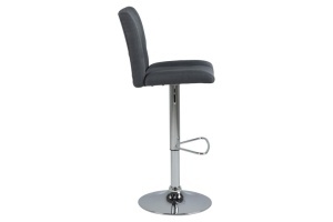 Scaun de bar Sylvia V2, Gri, 115x41.5x52 cm - Img 5
