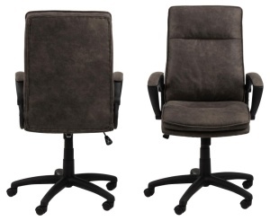 Scaun de birou Brad, Gri, 115x67x69.5 cm - Img 5