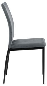 Scaun dining Demina V2, Gri, 92x43.5x53 cm - Img 4