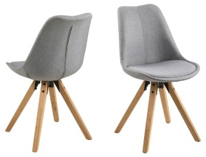 Scaun dining Dima V1, Gri, 85x48.5x55 cm - Img 5