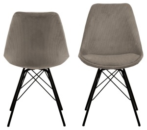 Scaun dining Eris, Bej, 85.5x48.5x54 cm - Img 4