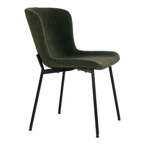 Scaun dining Maceda, Verde inchis, 59x48x83 cm