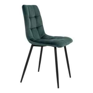 Scaun dining Middelfart, Verde inchis, 55x44x86 cm